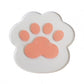 Paw-shaped cat-themed beverage coasters