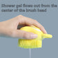 Pet Massage Brush Shampoo Dispenser, Soft Silicone Brush Rubber Bristle for Dogs and Cats Shower Grooming,
