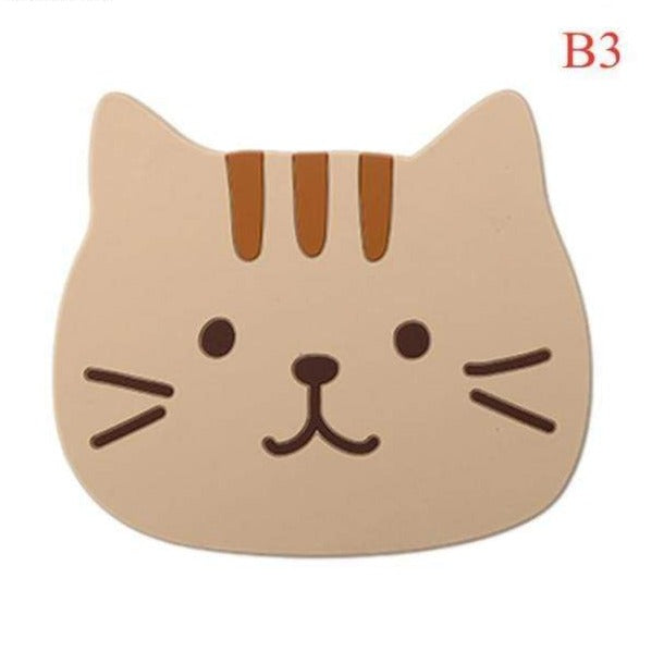 Cute Cat Shaped Tea Coaster
