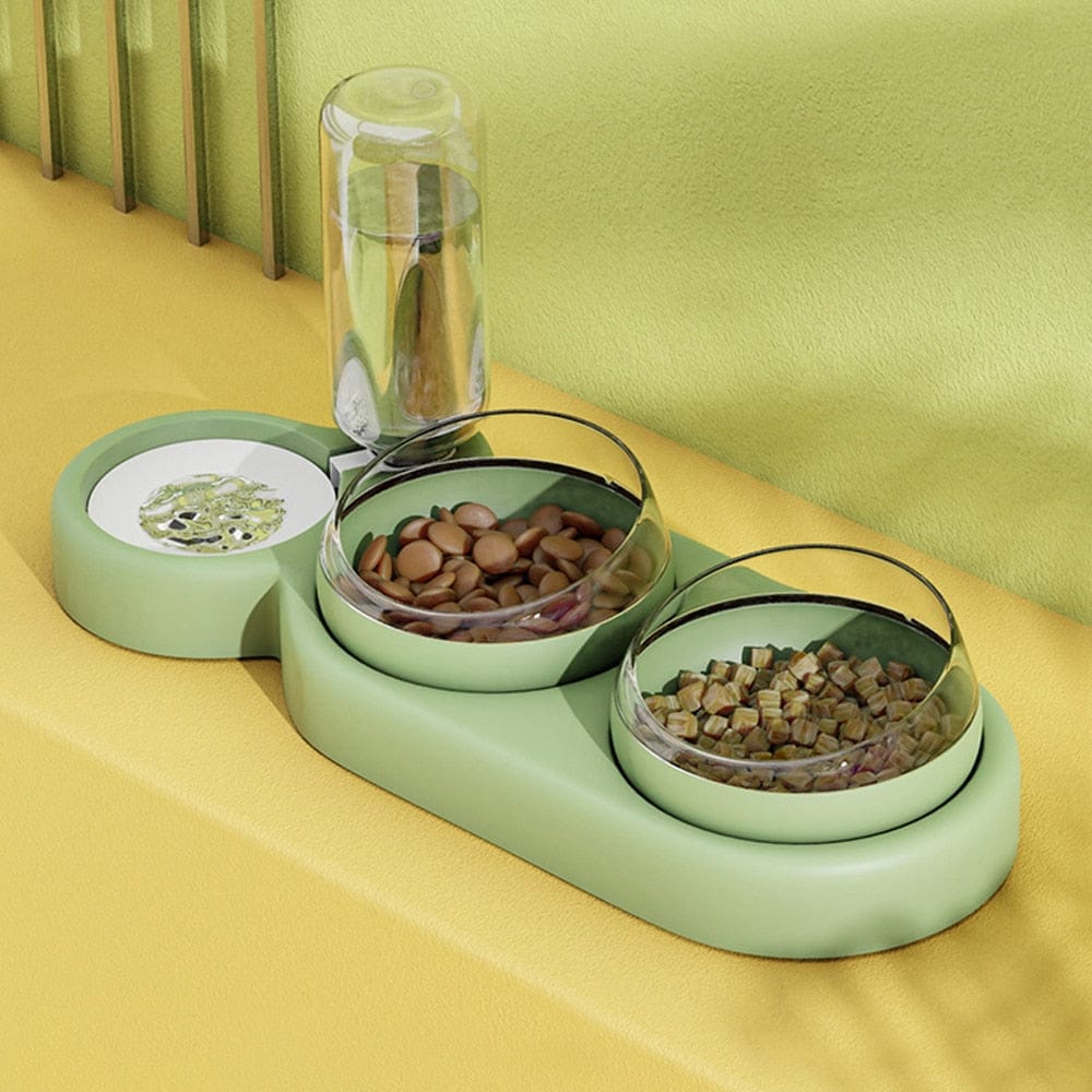 3-in-1 food bowl water dispenser for pets