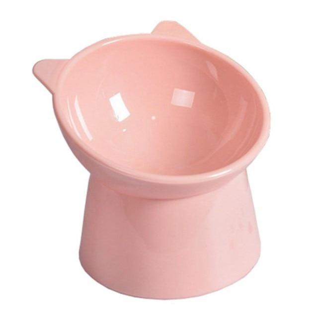 Stylish elevated water dish for felines