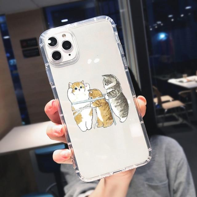 Funny cat face iPhone cases