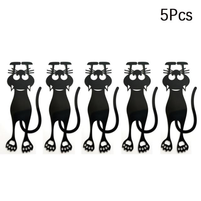 Cute black cat bookmarks