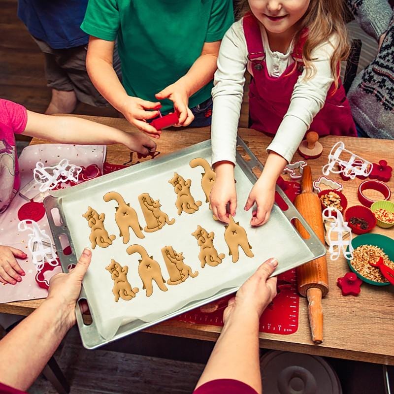 Kitty cookie cutters set