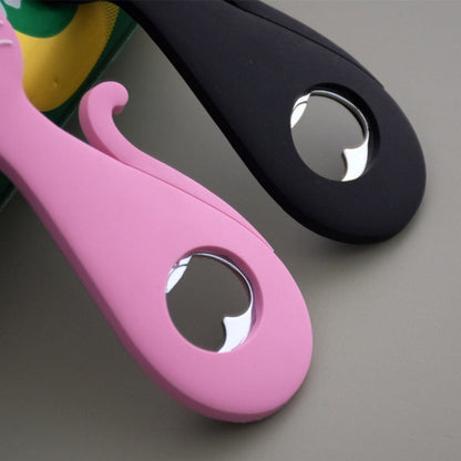 Magnetic bottle opener with cat design Black Pink Cat Magnetic Bottle Opener 