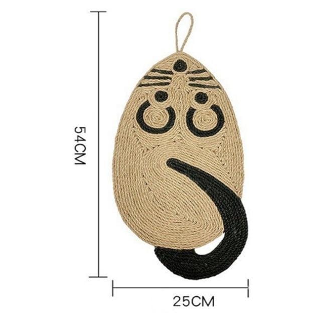 Cat scratcher in the shape of a mouse