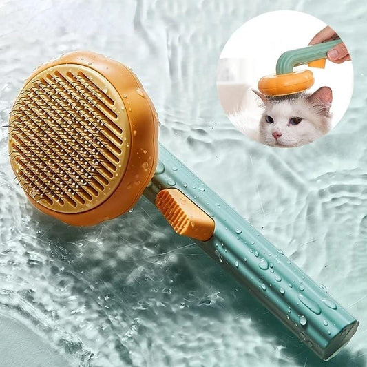 Gentle Self-Cleaning Cat Comb