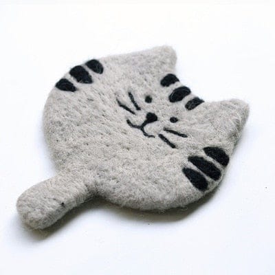 Cute Cat Paw Print Coffee Coasters