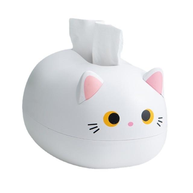 Cute kitty tissue organizer