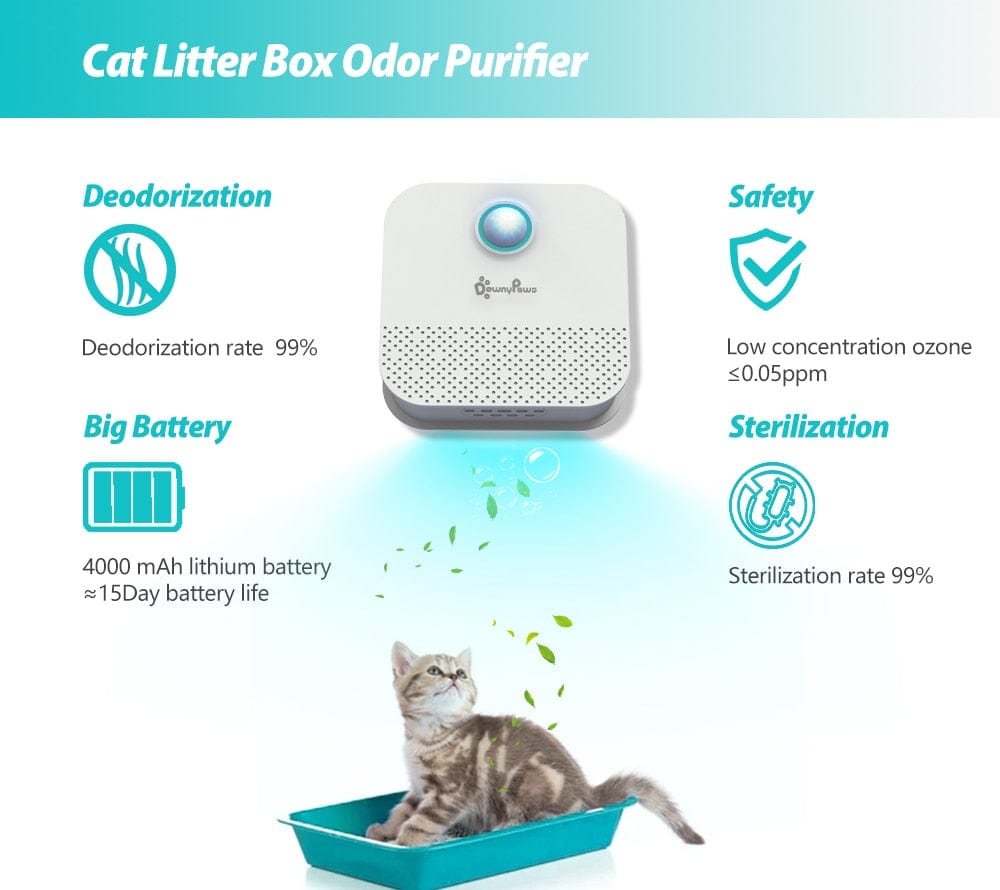 Pet Odor Eliminator, Deodorizer For Cat Litter Box, Air Purifier For  Dogs/cats Odor Removal, For Fresh Air