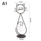 Stylish metal vase for cat lovers and hydroponic flowers