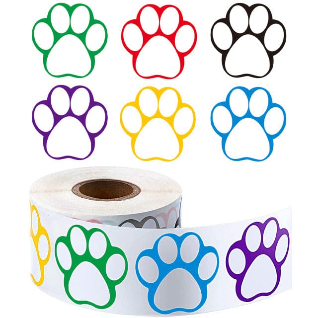 Cute cat-themed paw print tape for scrapbooking