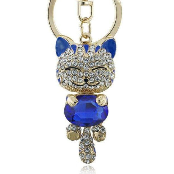 3d Animal Lucky Golden Cat Keychain