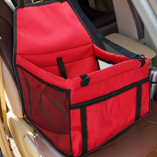 Pet Carrier Car Seat Pad Cat Dog Bag Car Travel Waterproof Pet Product Red
