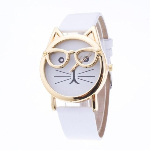 cat face wrist watch
