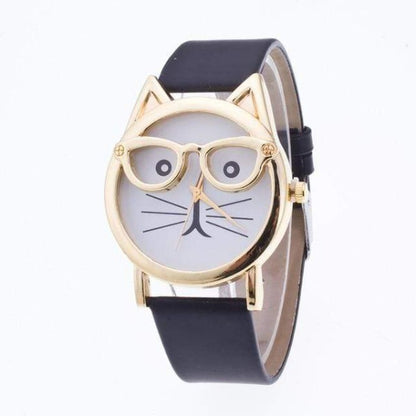 Women Cat Face Quartz Watch Cat Wrist Watches