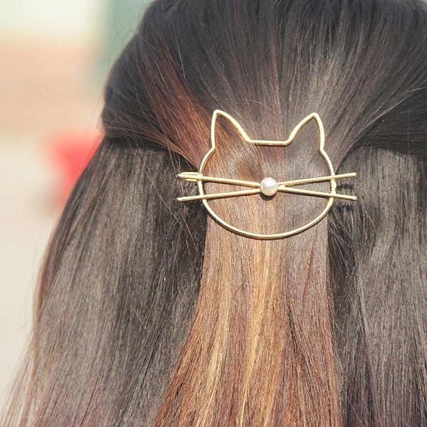 Cat store hair barrette