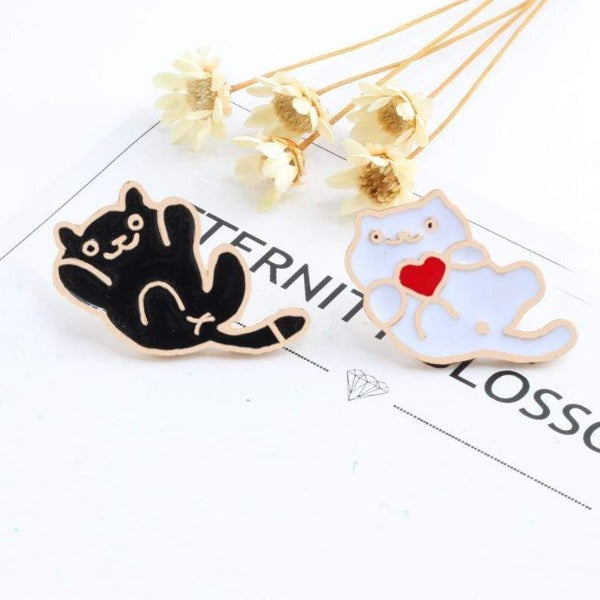Cute Mini Enamel Cat Pins