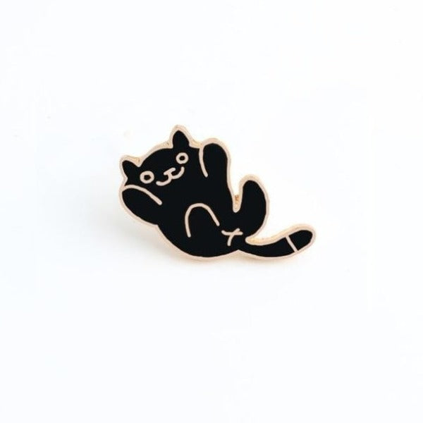Cute Cat Dog Enamel Lapel Pin Cartoon Animal Enamel Pin Set