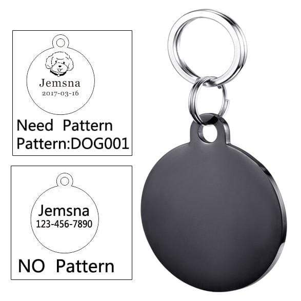 Personalized Dog Tag Stainless Steel Name Engraved ID