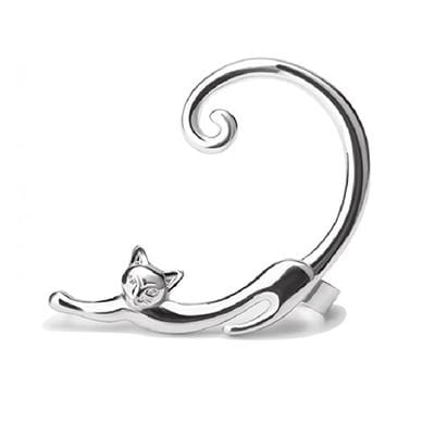 Cat Studs Earring, Cuff Earrings Set for Women